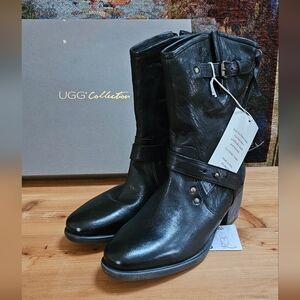 NWT UGG Collection Booties- Real Leather with Box